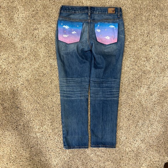 Abercrombie & Fitch Ripped Boy Crop, Size 0 - Picture 3 of 4